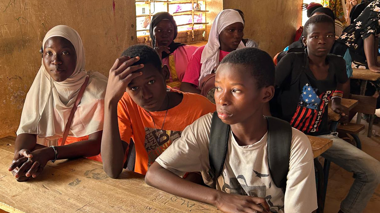Youth in school programs in Kedougou.