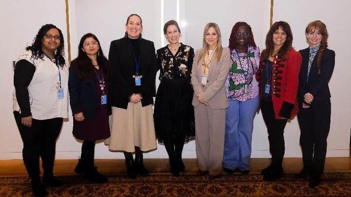 Photo of speakers and special guests at a roundtable discussion.